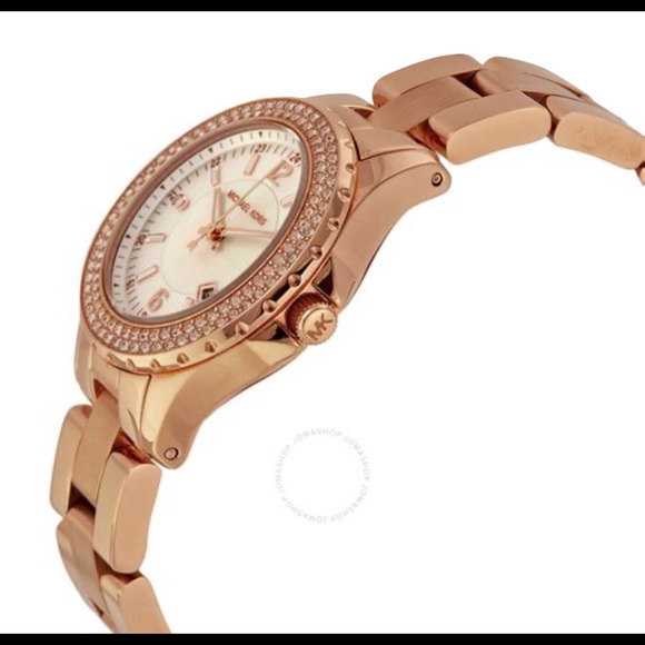 Michael Kors Quartz Rose Gold w/White Dial Watch - Picture 8 of 8